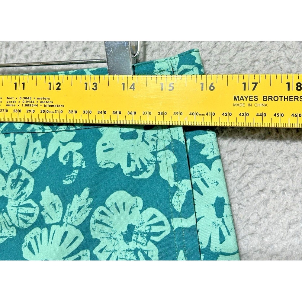 Rip Skirt Sport Skirt Womens Medium Hawaiian Bright Teal Poly Stretch Surf Beach - Picture 3 of 8